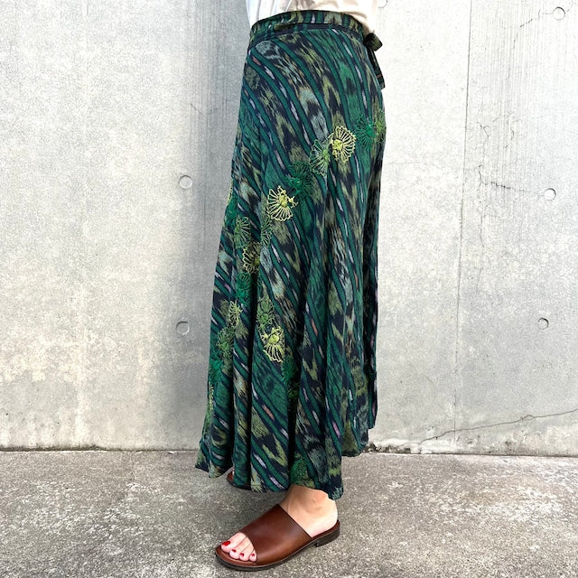 Indigo Skirt Corte #6/グアテマラ コルテ 藍染 スカート 刺繍 民族衣装