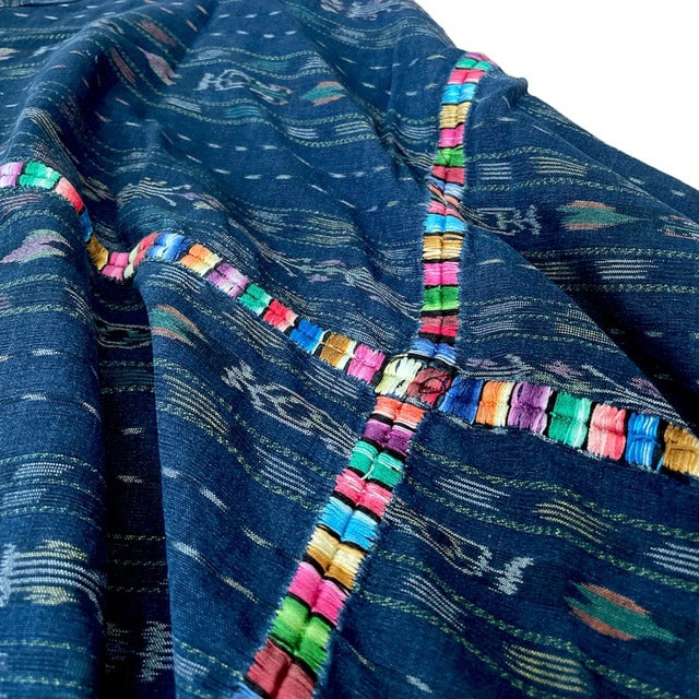 Indigo Skirt Corte #1/グアテマラ コルテ 藍染 スカート 刺繍 民族衣装