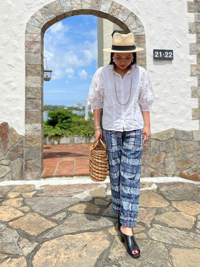 Guatemalan Easy Pants S (Jaspe Corte)/グアテマラ コルテ イージーパンツ 織り