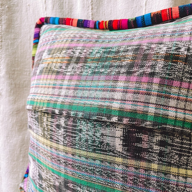 Huipil Cushion Cover #15 (40×40㎝)/グアテマラ ウィピル クッションカバー