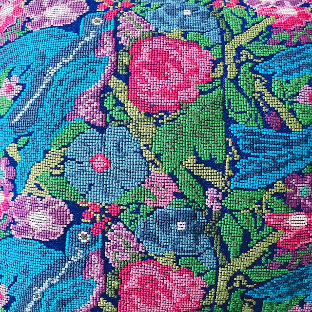 Huipil Cushion Cover #1 (40×40㎝)/グアテマラ ウィピル クッションカバー
