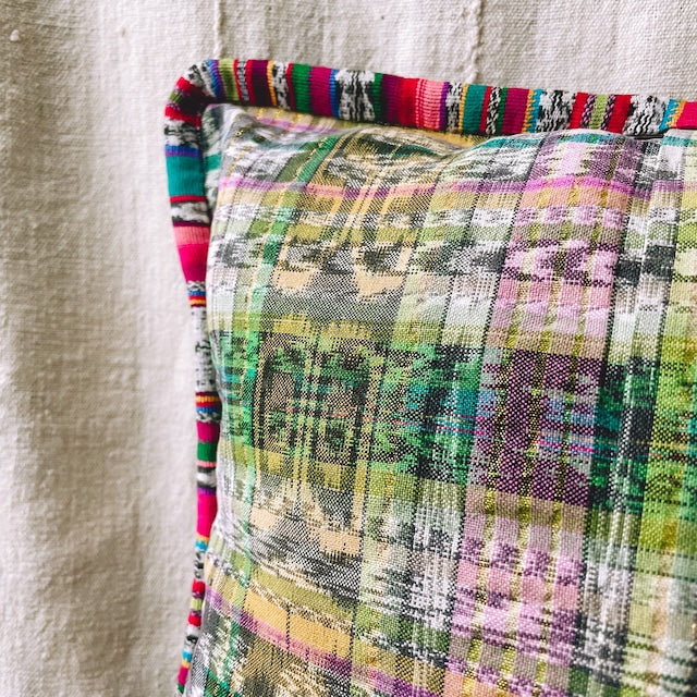 Huipil Cushion Cover #7 (40×40㎝)/グアテマラ ウィピル クッションカバー