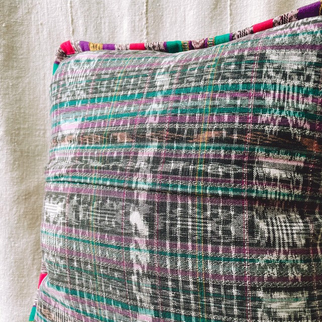 Huipil Cushion Cover #10 (40×40㎝)/グアテマラ ウィピル クッションカバー