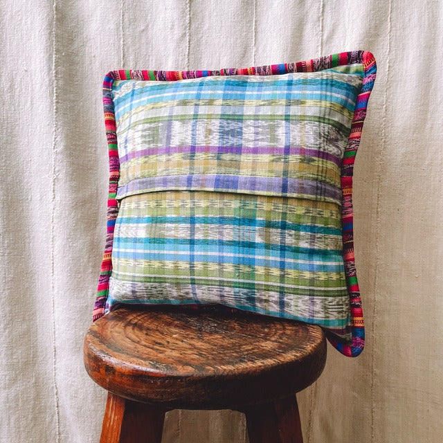 Huipil Cushion Cover #12 (40×40㎝)/グアテマラ ウィピル クッションカバー