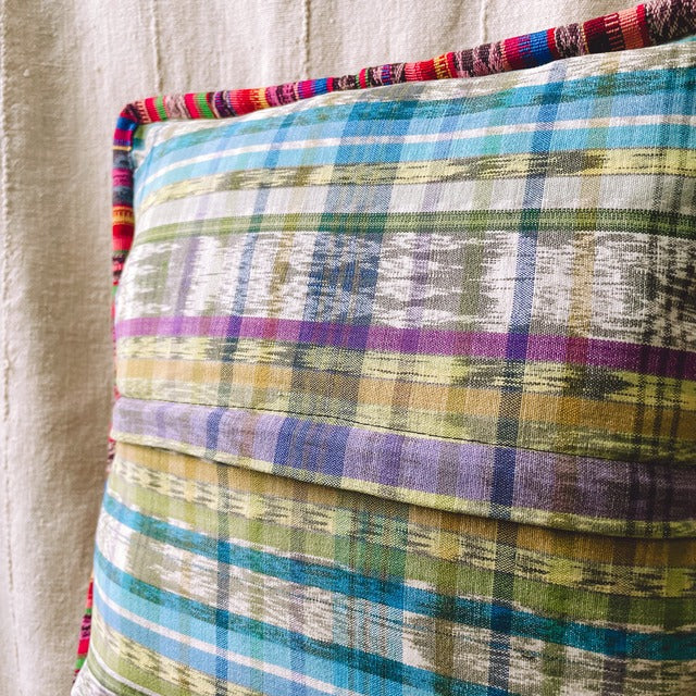 Huipil Cushion Cover #12 (40×40㎝)/グアテマラ ウィピル クッションカバー