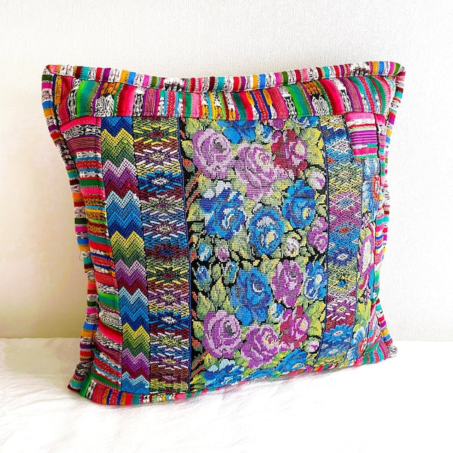 Huipil Cushion Cover # (50×50㎝)/グアテマラ ウィピル クッションカバー