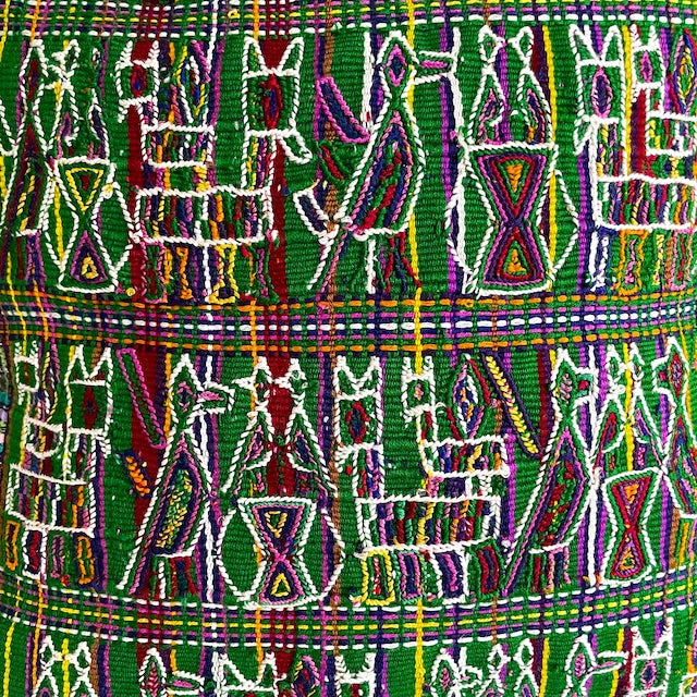 Huipil Cushion Cover #8 (50×50㎝)/グアテマラ ウィピル クッションカバー