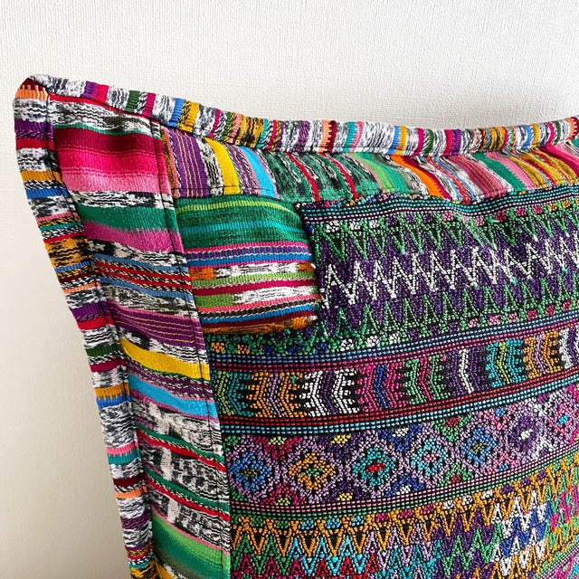 Huipil Cushion Cover #2 (50×50㎝)/グアテマラ ウィピル クッションカバー