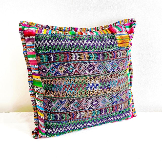 Huipil Cushion Cover #1 (50×50㎝)/グアテマラ ウィピル クッションカバー