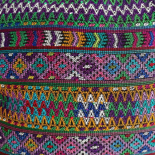 Huipil Cushion Cover #1 (50×50㎝)/グアテマラ ウィピル クッションカバー