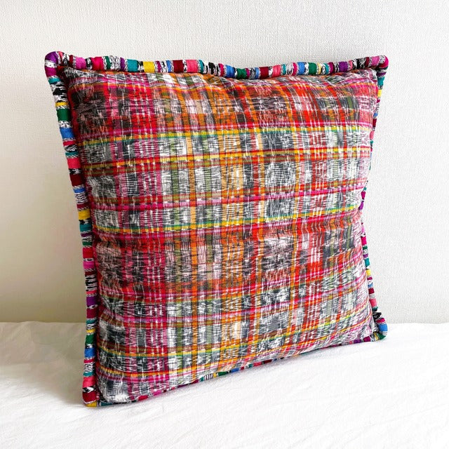 Huipil Cushion Cover #2 (45×45㎝)/グアテマラ ウィピル クッションカバー