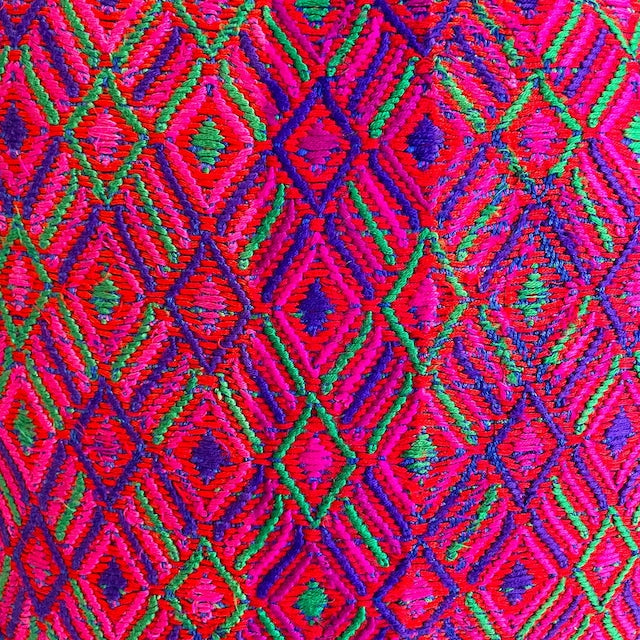 Huipil Cushion Cover #6 (50×50㎝)/グアテマラ ウィピル クッションカバー