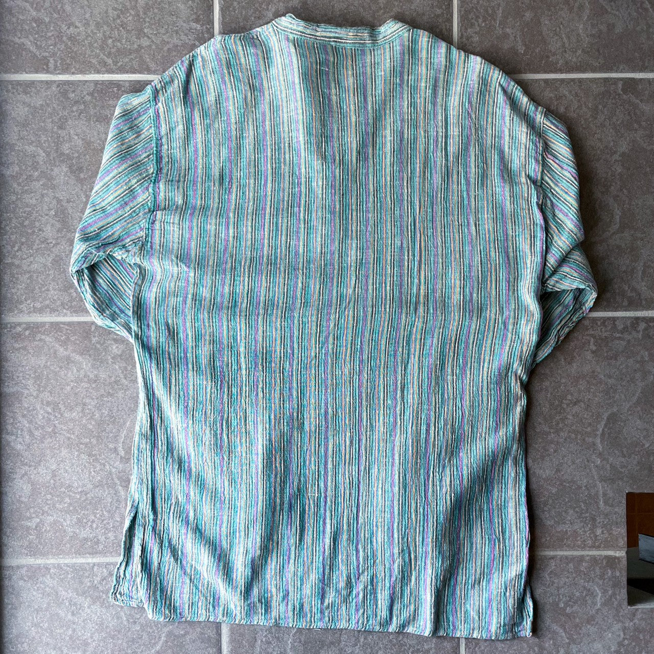 Striped Shirt #2/ネパール コットン ストライプ シャツ トップス