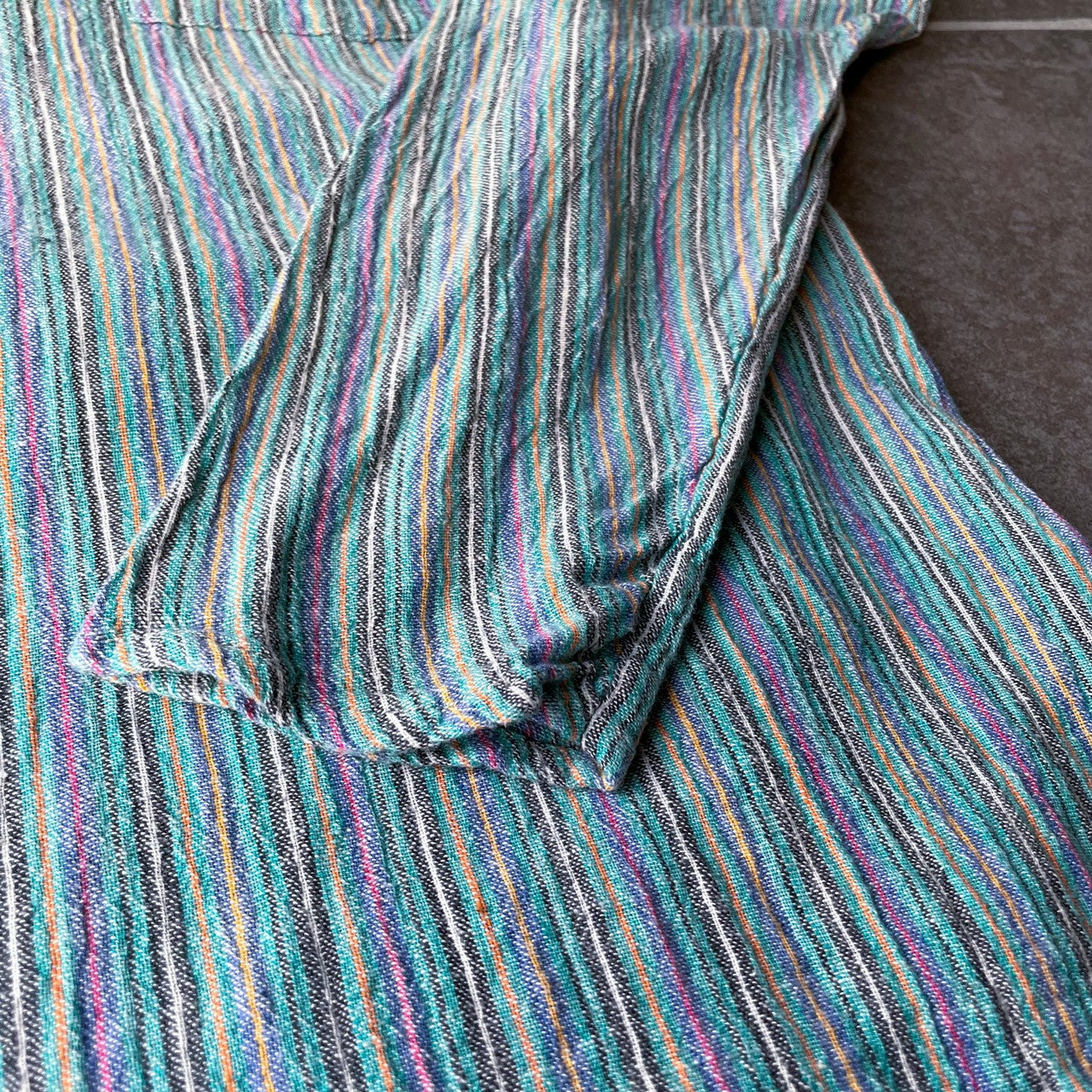 Striped Shirt #2/ネパール コットン ストライプ シャツ トップス