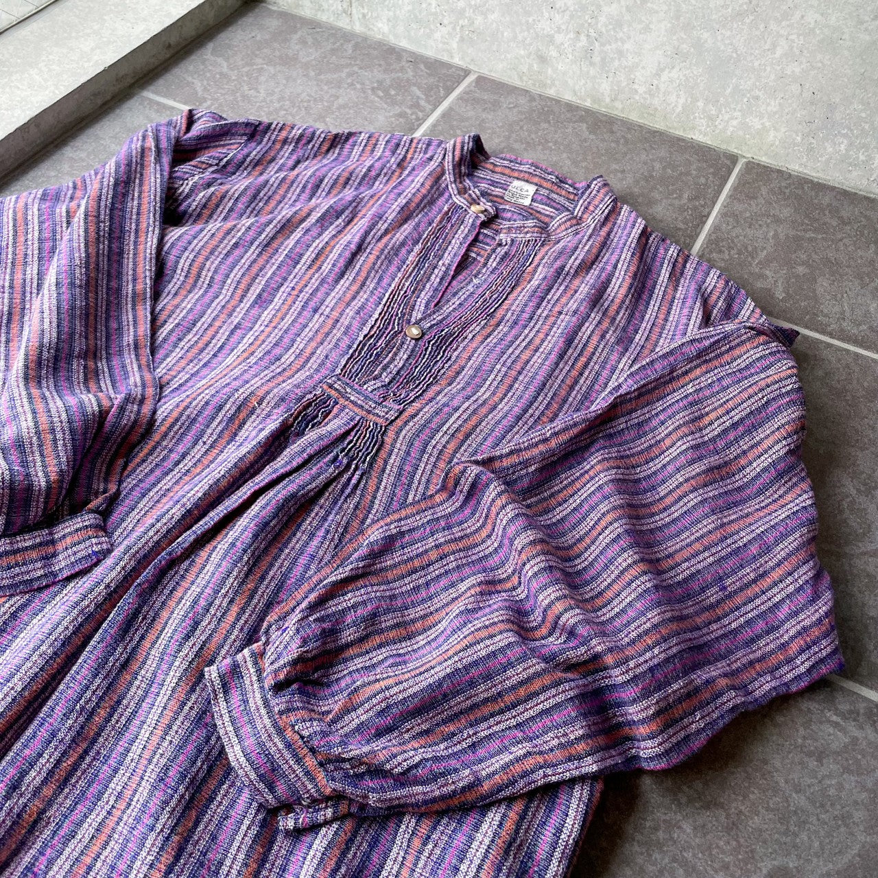 Striped Shirt #1/エクアドル コットン ストライプ シャツ トップス
