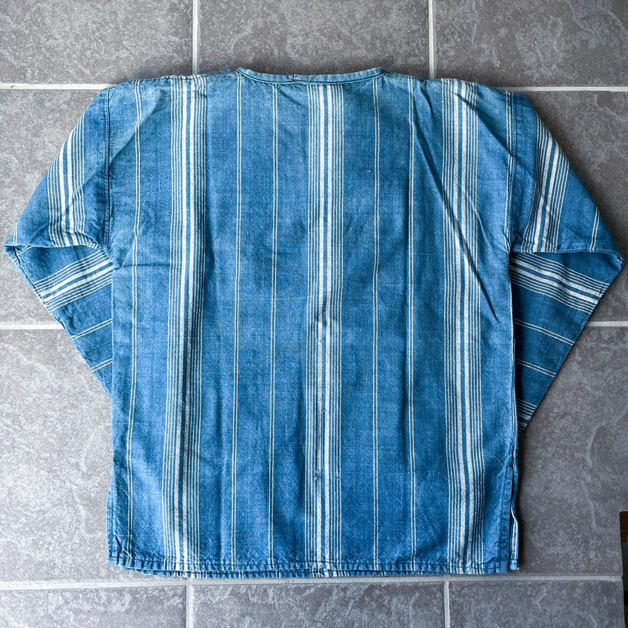 Guatemalan Indigo Blouse #3/グアテマラ ウィピル 刺繍 織り ブラウス トップス