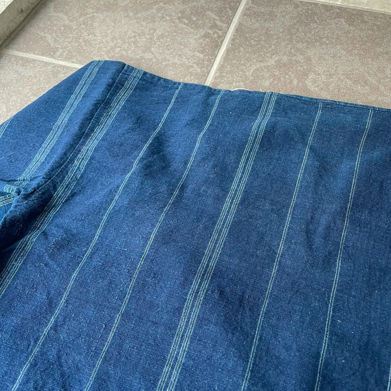 Guatemalan Indigo Blouse #1/グアテマラ ウィピル 刺繍 織り ブラウス トップス