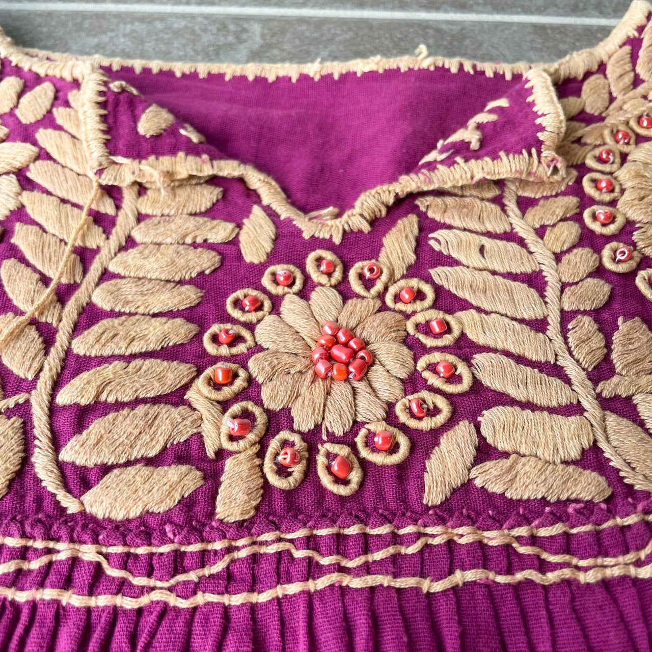 Mexican Embroidery Blouse #3/メキシコ 刺繍 ブラウス トップス