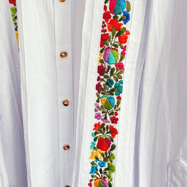 San Antonino Shirt C/サンアントニーノ メキシコ刺繍 シャツ