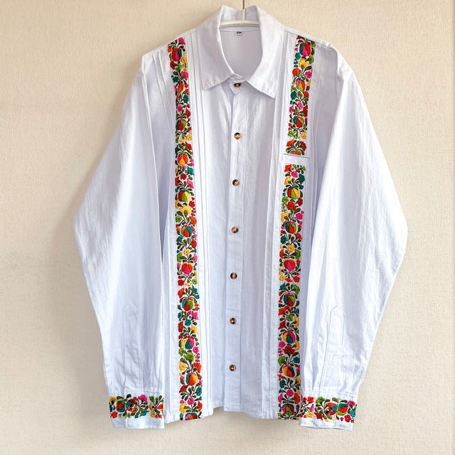 San Antonino Shirt C/サンアントニーノ メキシコ刺繍 シャツ