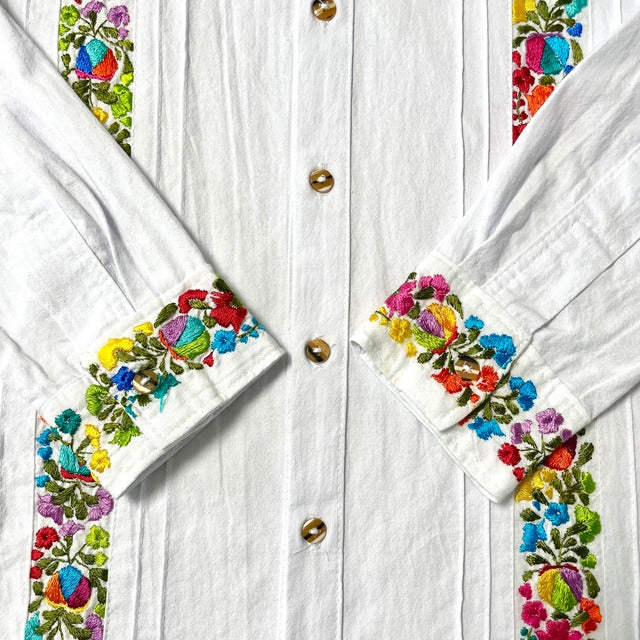 San Antonino Shirt C/サンアントニーノ メキシコ刺繍 シャツ