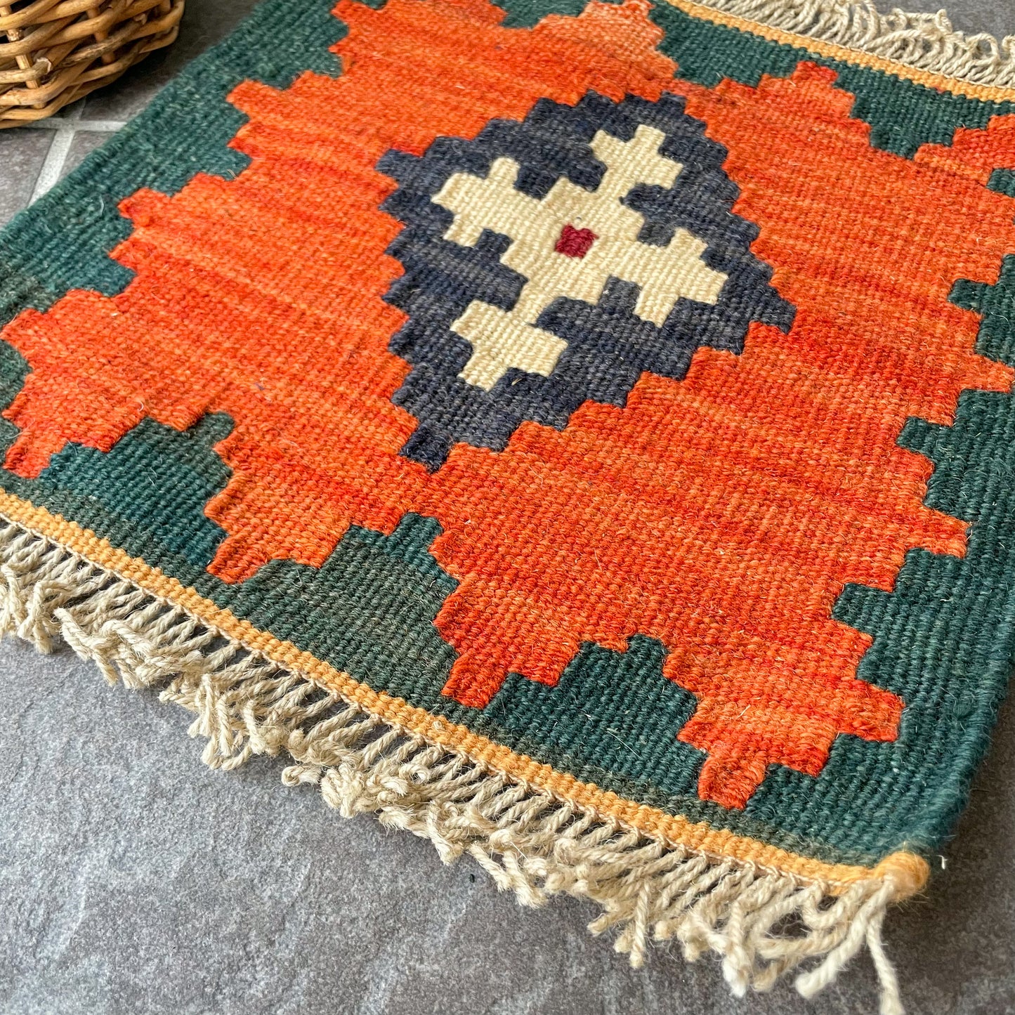 Old Kilim Mini Rug #5/オールド キリム ミニ ラグ 絨毯