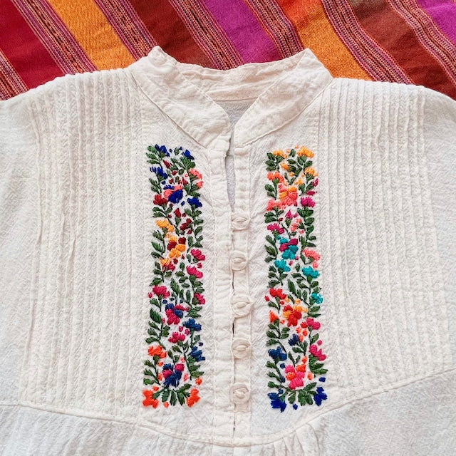 San Antonino Long Top A/サンアントニーノ メキシコ刺繍 チュニック