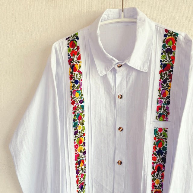 San Antonino Shirt A/サンアントニーノ メキシコ刺繍 シャツ