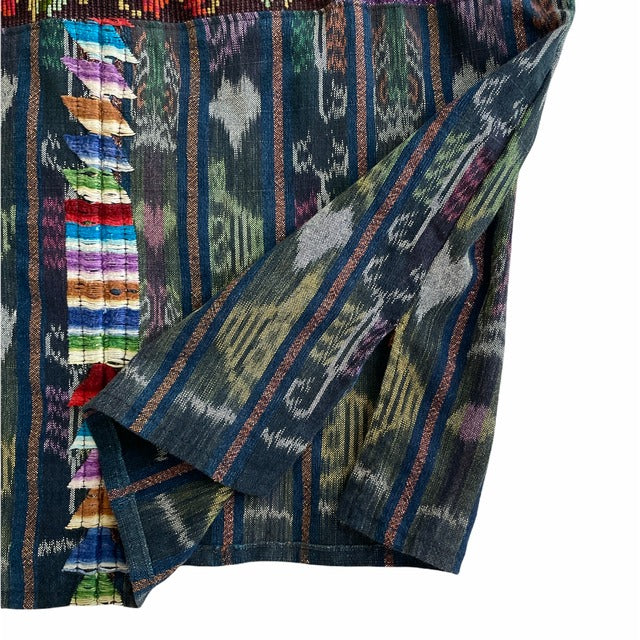 Huipil × Indigo Blouse #4/グアテマラ ウィピル 藍染 ブラウス 刺繍