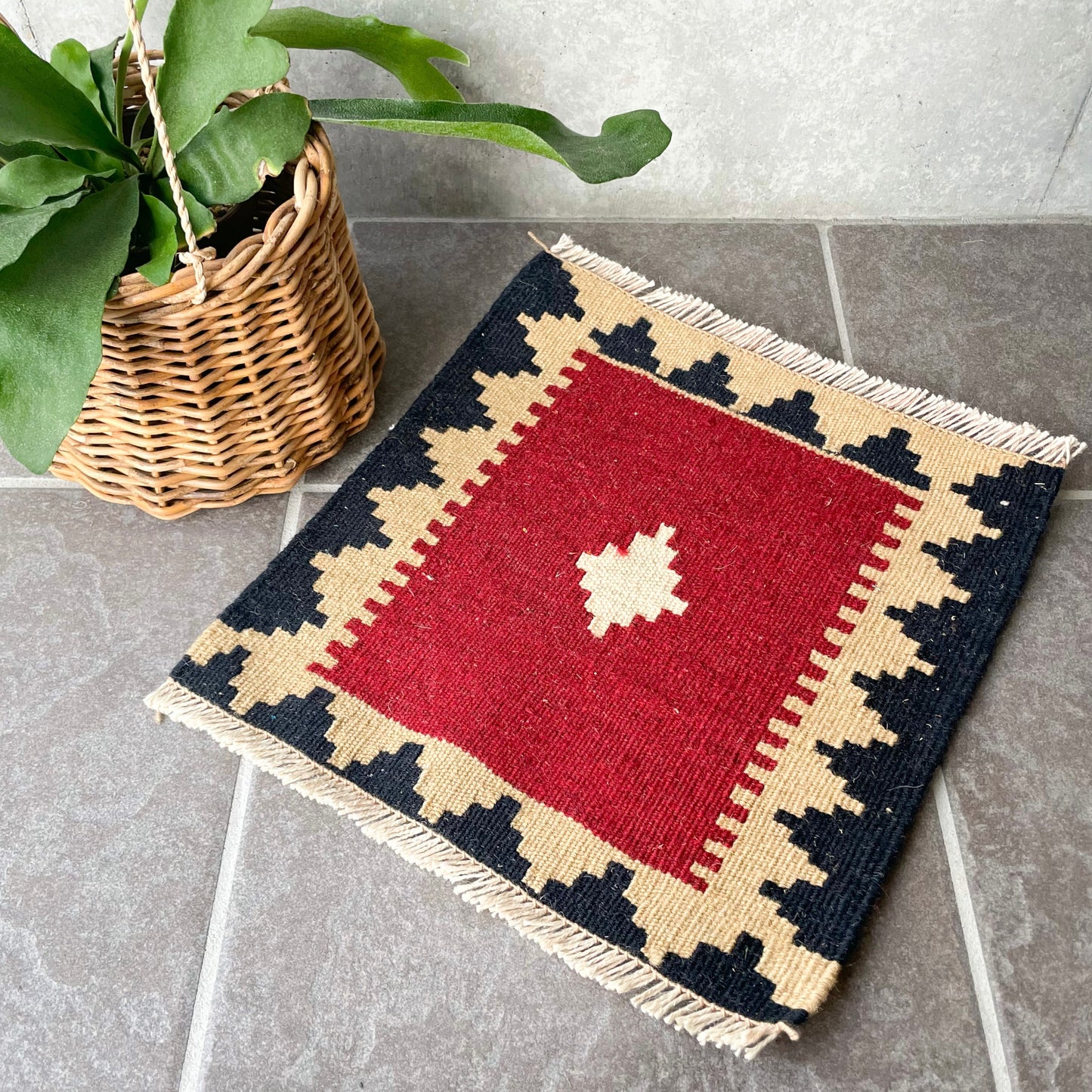 Old Kilim Mini Rug #6/オールド キリム ミニ ラグ 絨毯