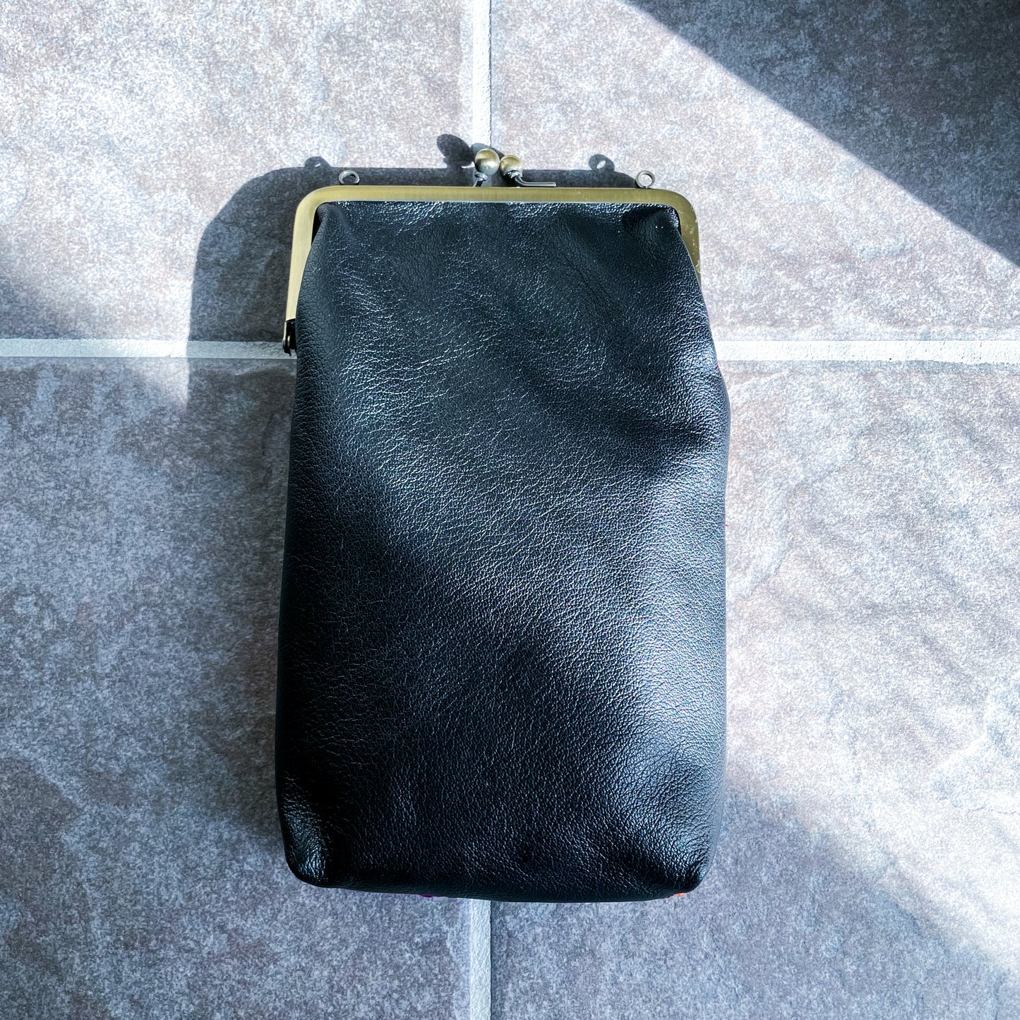Guatemalan Huipil Mini Bag #3/グアテマラ ウィピル がま口バッグ ポシェット スマホケース