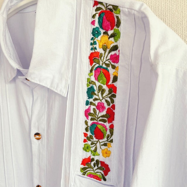 San Antonino Shirt F/サンアントニーノ メキシコ刺繍 シャツ