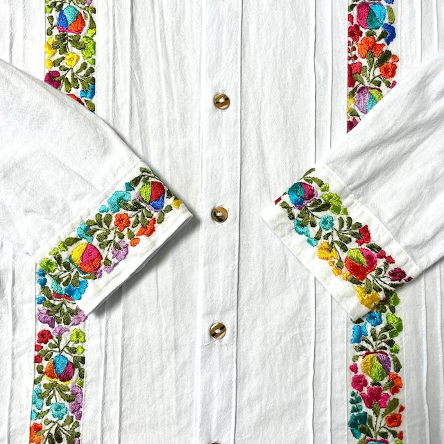 San Antonino Shirt C/サンアントニーノ メキシコ刺繍 シャツ