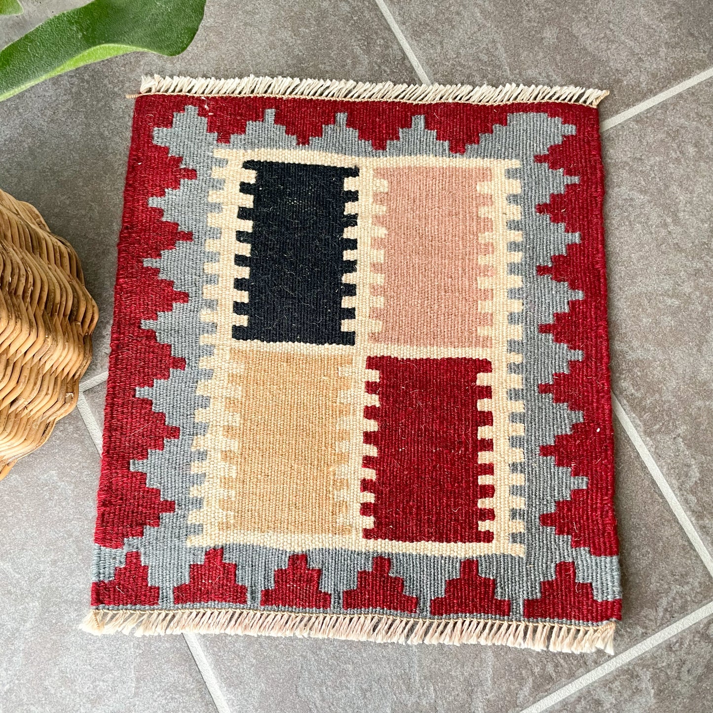 Old Kilim Mini Rug #7/オールド キリム ミニ ラグ 絨毯