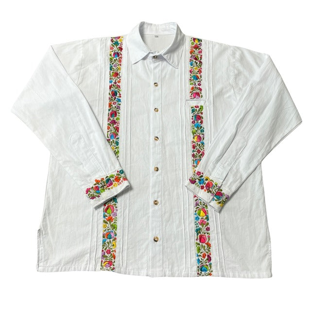 San Antonino Shirt B/サンアントニーノ メキシコ刺繍 シャツ