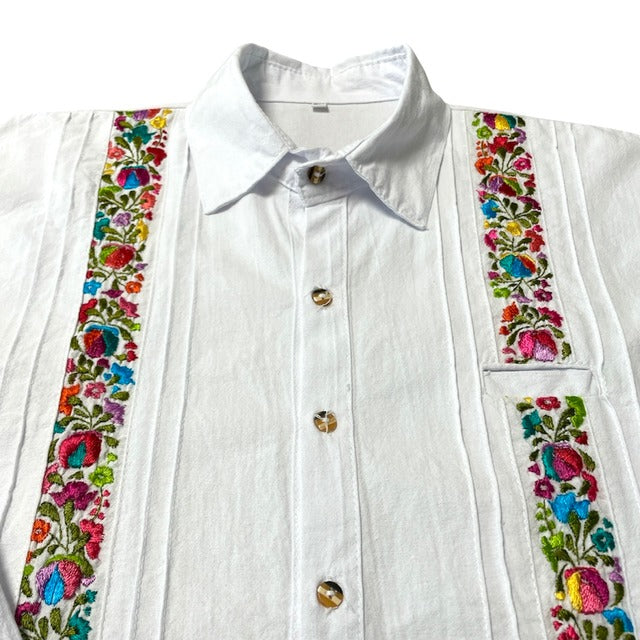San Antonino Shirt B/サンアントニーノ メキシコ刺繍 シャツ