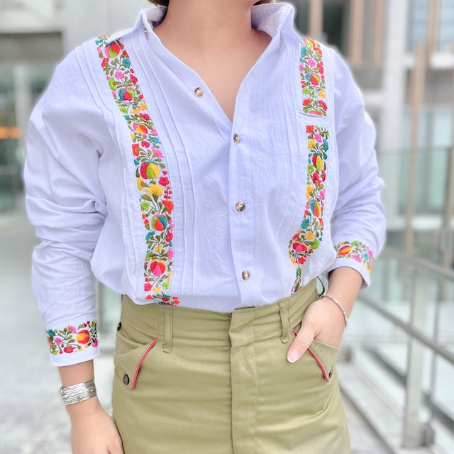 San Antonino Shirt F/サンアントニーノ メキシコ刺繍 シャツ