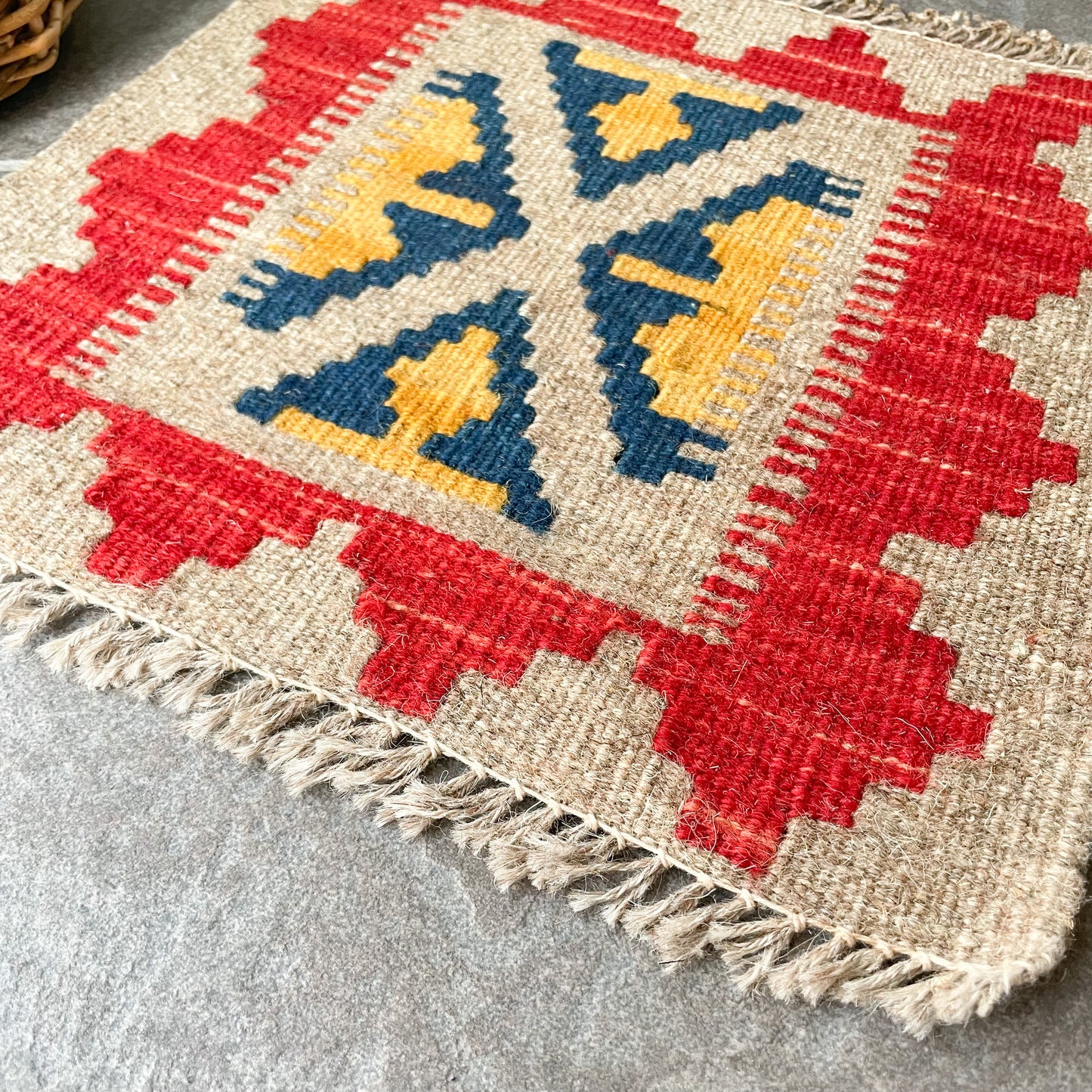 Old Kilim Mini Rug #9/オールド キリム ミニ ラグ 絨毯