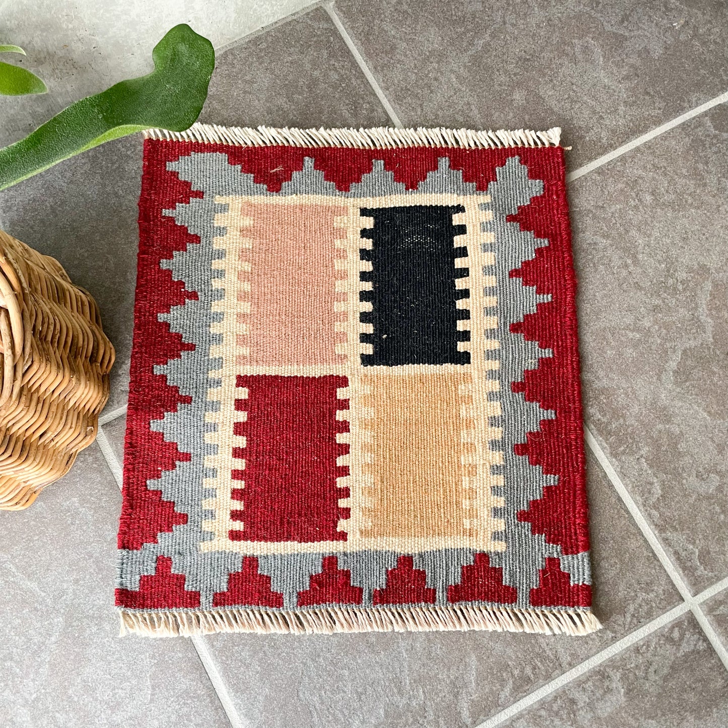 Old Kilim Mini Rug #7/オールド キリム ミニ ラグ 絨毯