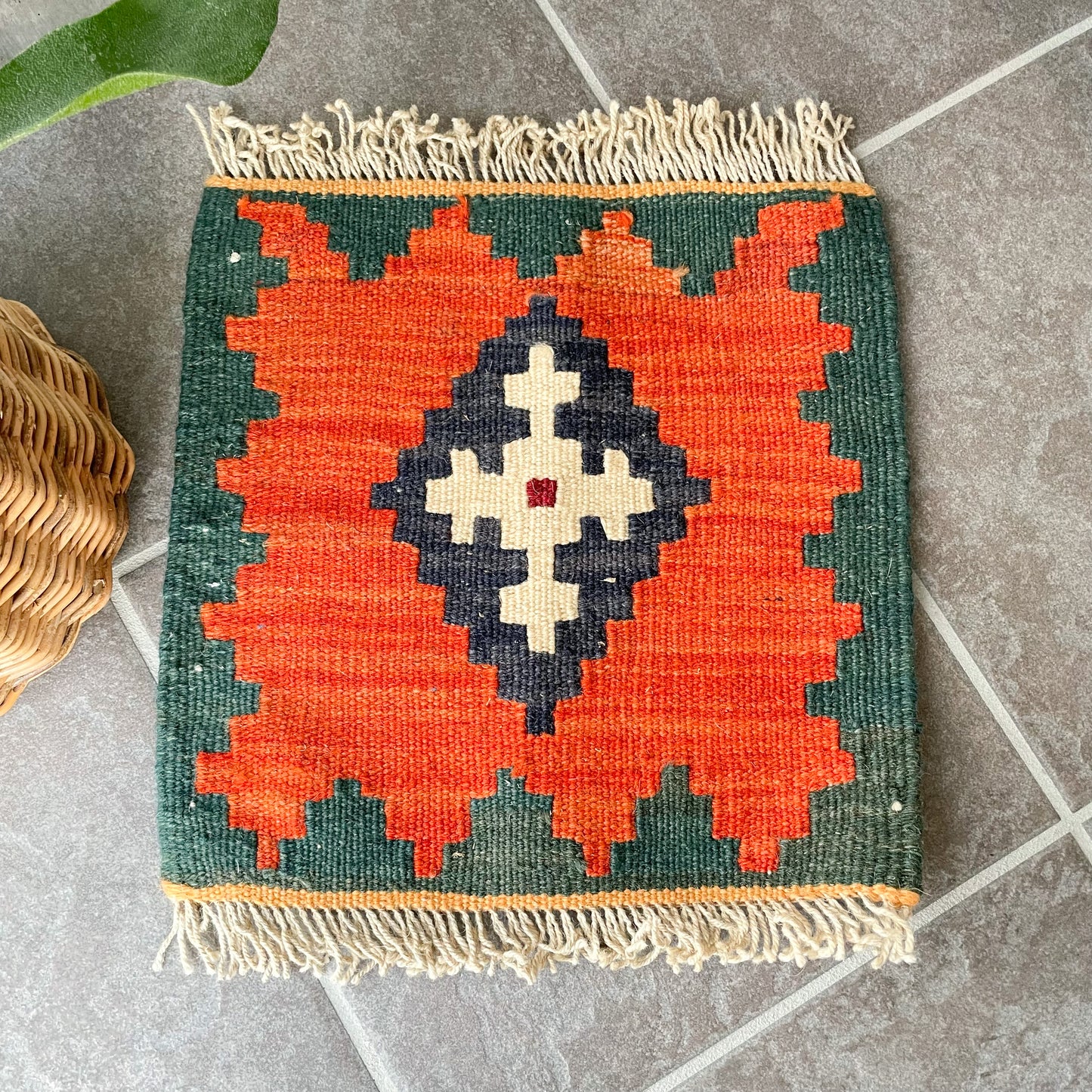 Old Kilim Mini Rug #5/オールド キリム ミニ ラグ 絨毯