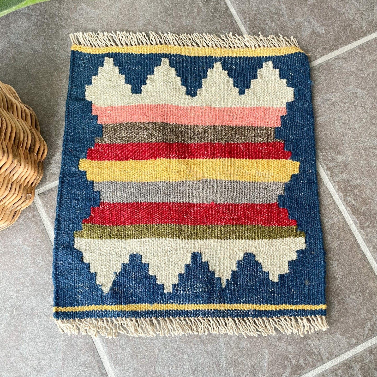 Old Kilim Mini Rug #8/オールド キリム ミニ ラグ 絨毯