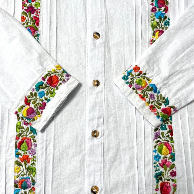 San Antonino Shirt B/サンアントニーノ メキシコ刺繍 シャツ