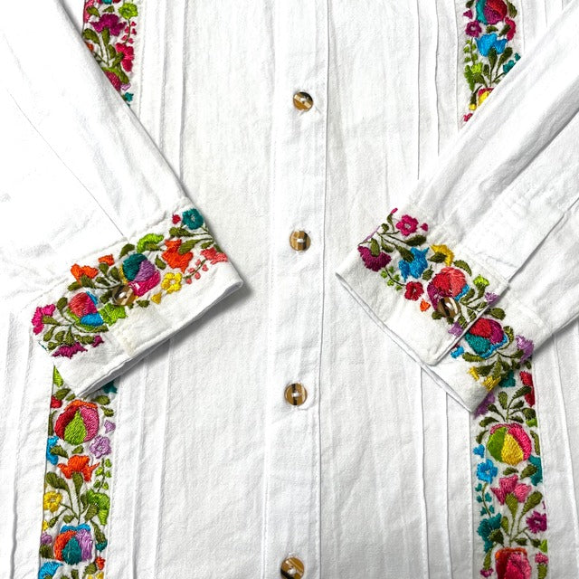 San Antonino Shirt B/サンアントニーノ メキシコ刺繍 シャツ