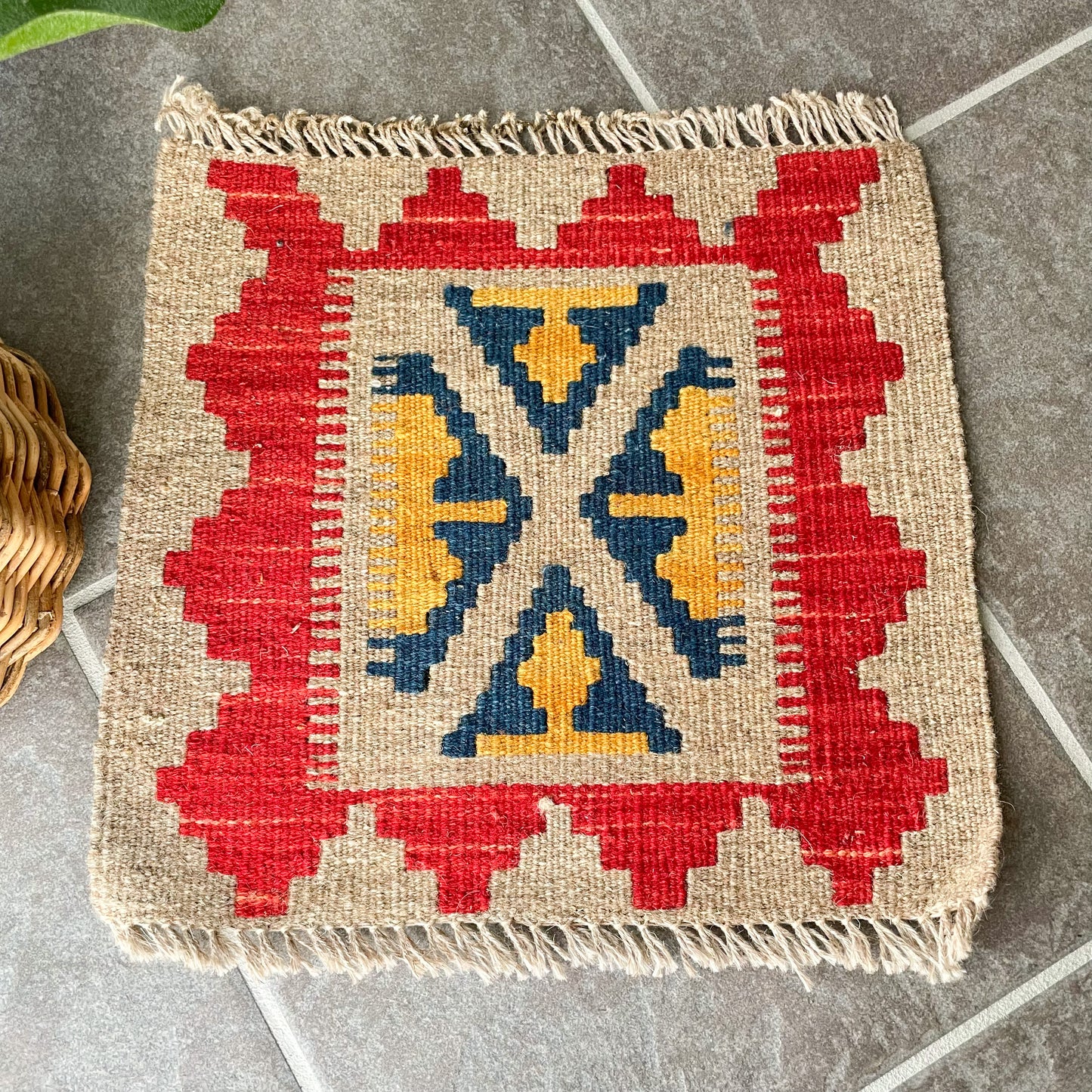Old Kilim Mini Rug #9/オールド キリム ミニ ラグ 絨毯