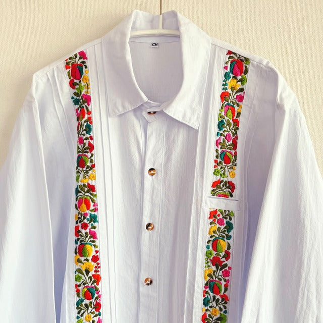 San Antonino Shirt F/サンアントニーノ メキシコ刺繍 シャツ
