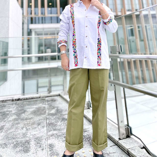 San Antonino Shirt A/サンアントニーノ メキシコ刺繍 シャツ