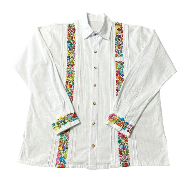 San Antonino Shirt C/サンアントニーノ メキシコ刺繍 シャツ