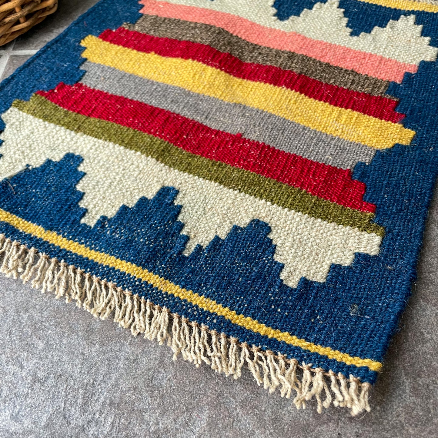 Old Kilim Mini Rug #8/オールド キリム ミニ ラグ 絨毯