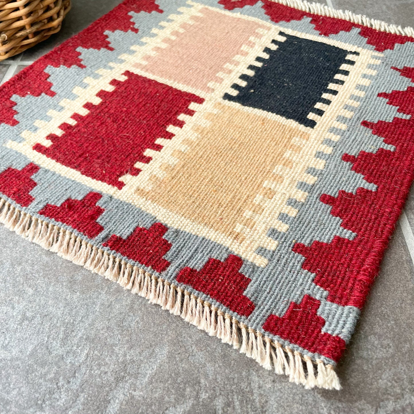 Old Kilim Mini Rug #7/オールド キリム ミニ ラグ 絨毯