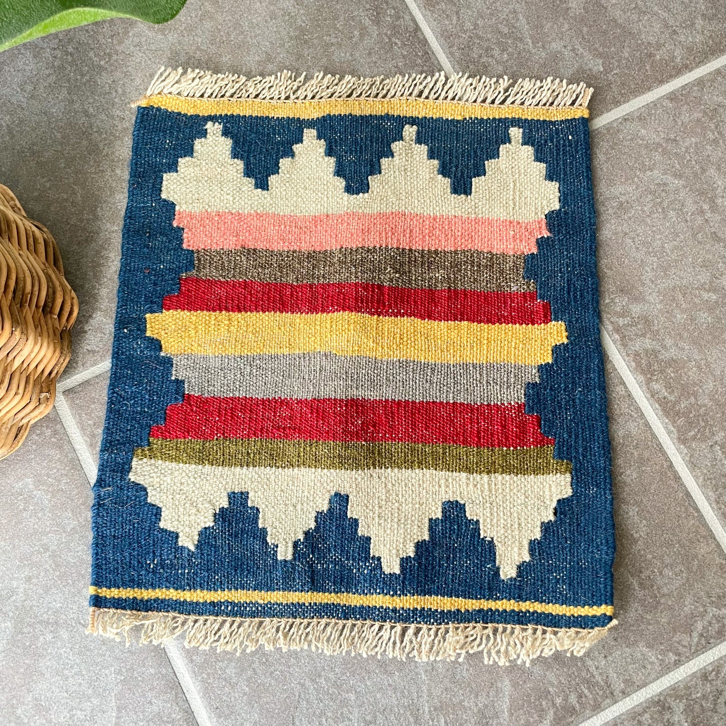 Old Kilim Mini Rug #8/オールド キリム ミニ ラグ 絨毯